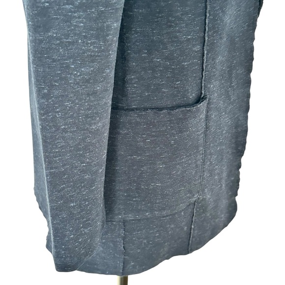 Olsen Cotton Open Navy Blue Long Blazer size 8 - Picture 12 of 17